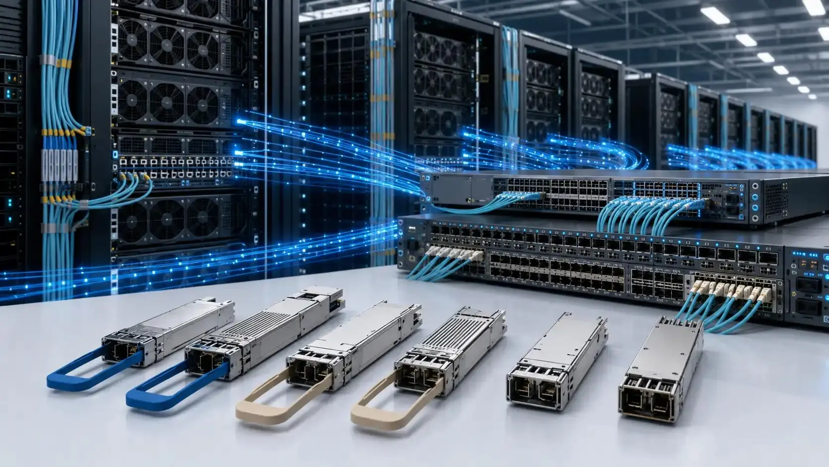 400G vs 800G vs 1.6T Optical Modules for AI